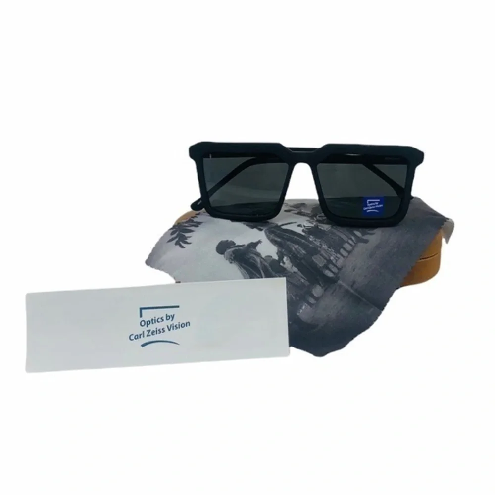 KOMONO - Benicio CZ Black Rubber Sunglasses NWT